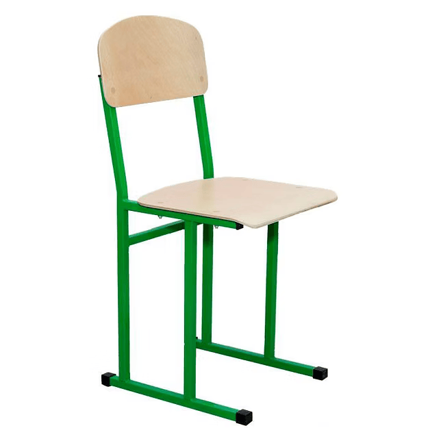 Стілець полозковий, рост. гр. №6, каркас з квадратної труби, спинка та сидіння покрите лаком, ЕТЕРНО ТРЕЙД (190212)